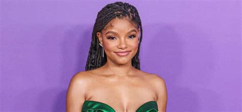 halle bailey bikini|Halle Bailey Shows Off Her Postpartum Body in Shimmery Bikini.